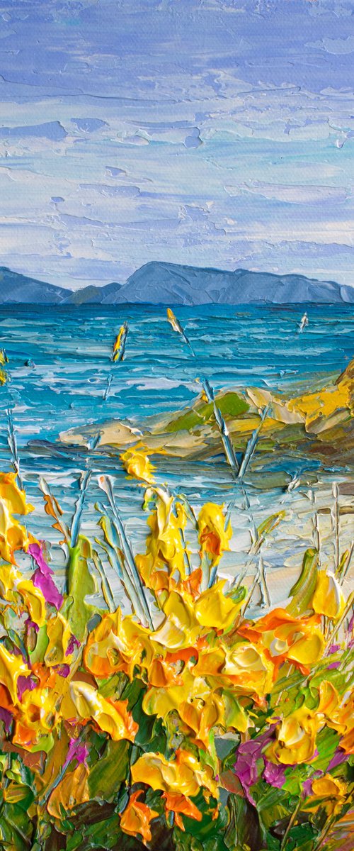 Flowers near the ocean by Olga Tkachyk