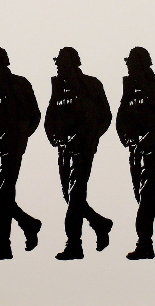Three walking men - V5 -  Tehos by Tehos