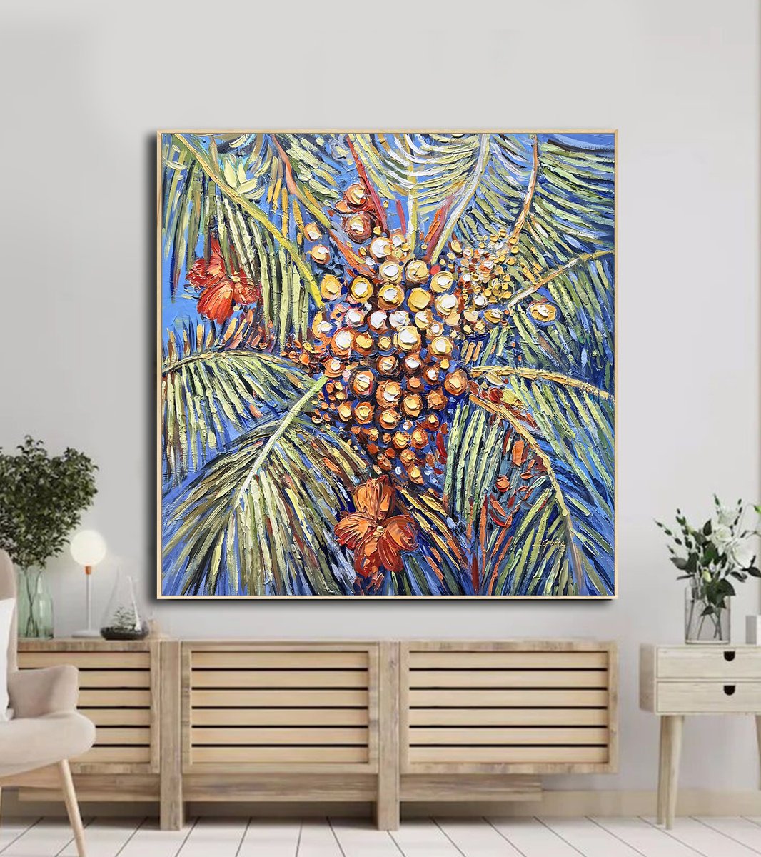  Tropical Abundance By Lana Guise, 33 X 33, Artwork For Sale On Artfinder