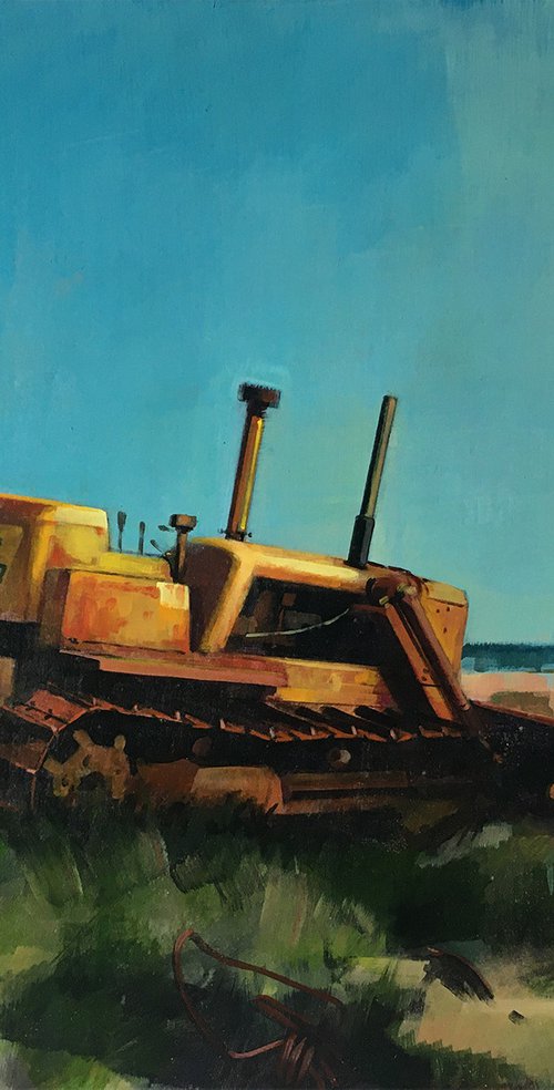 Rusty old dozer by Andrew Morris