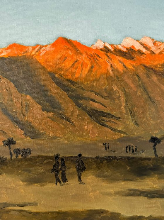 Sunset in Nubra Valley