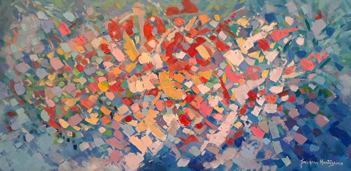 Tripudio ( The Dance Of Colors ) By Susanna Montagnino, 31 X 16, Artwork For Sale On Artfinder