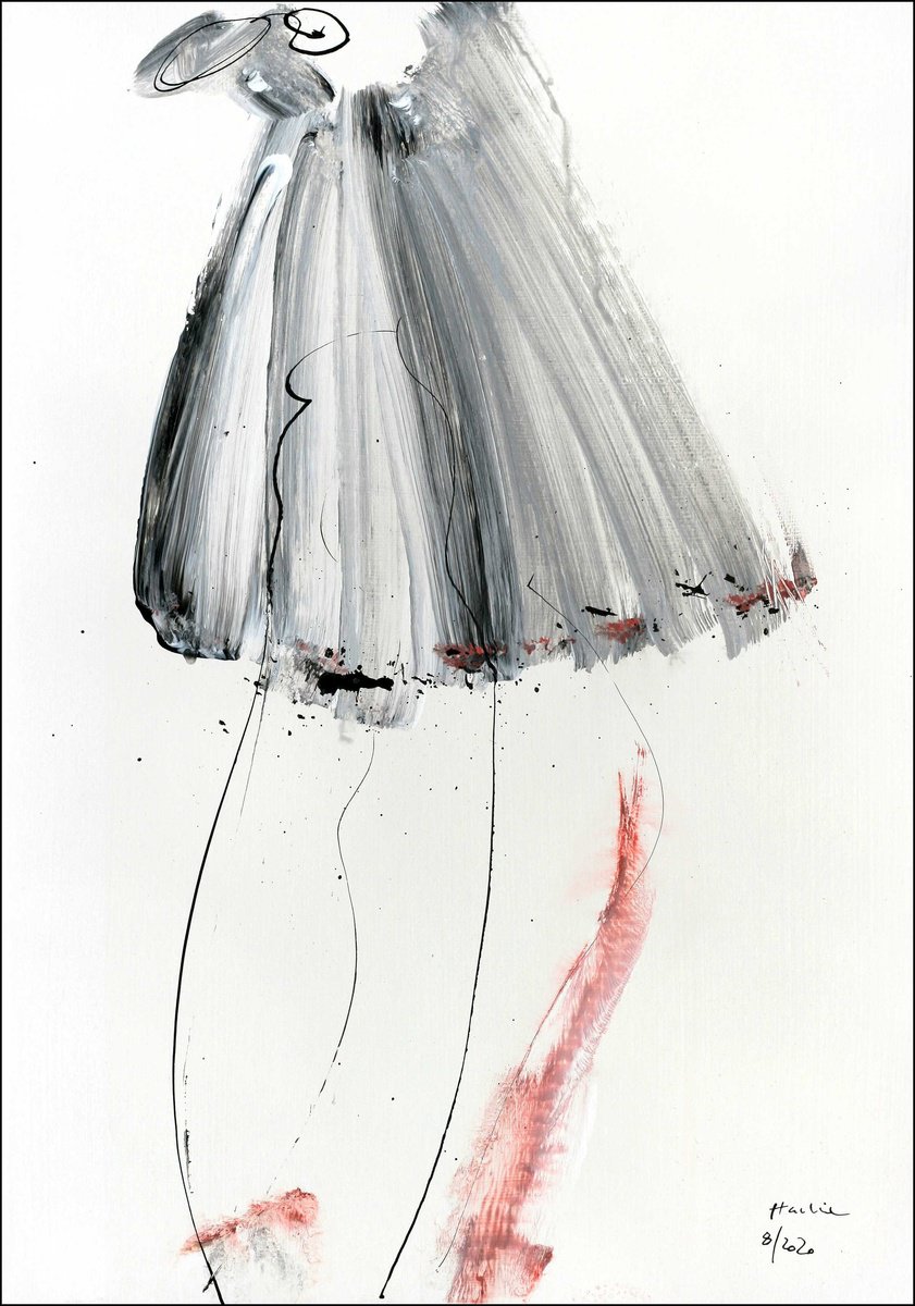 Portrait Acrylic Painting By Jiri Havlik, 14 X 20, A Girl, Original Artwork