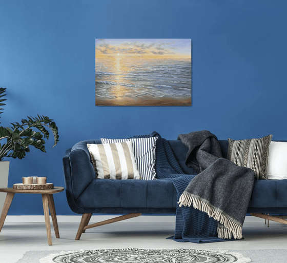 Light over the ocean