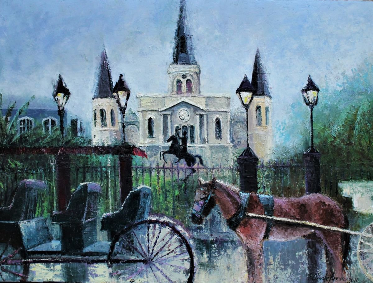 Jackson Square, New Orleans by Deana Evstefeeva