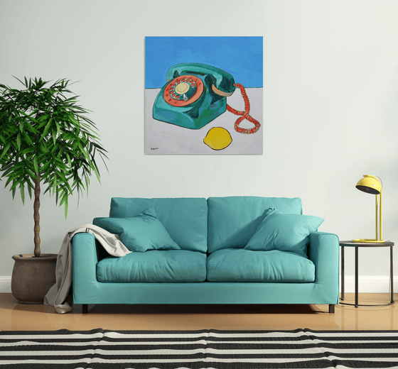 Phone and Lemon. Connection