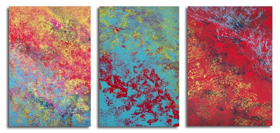 Mystical, Triptych n° 3 Paintings