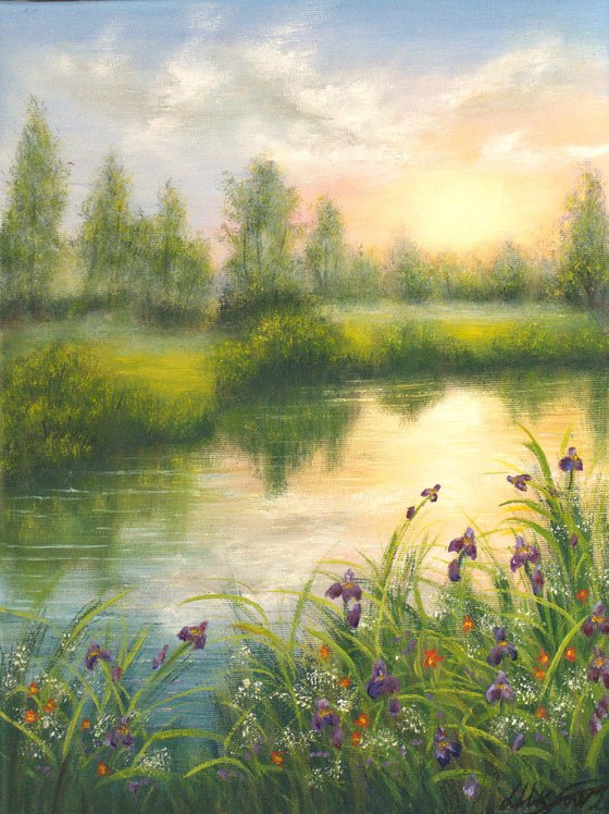Sunset at the lake