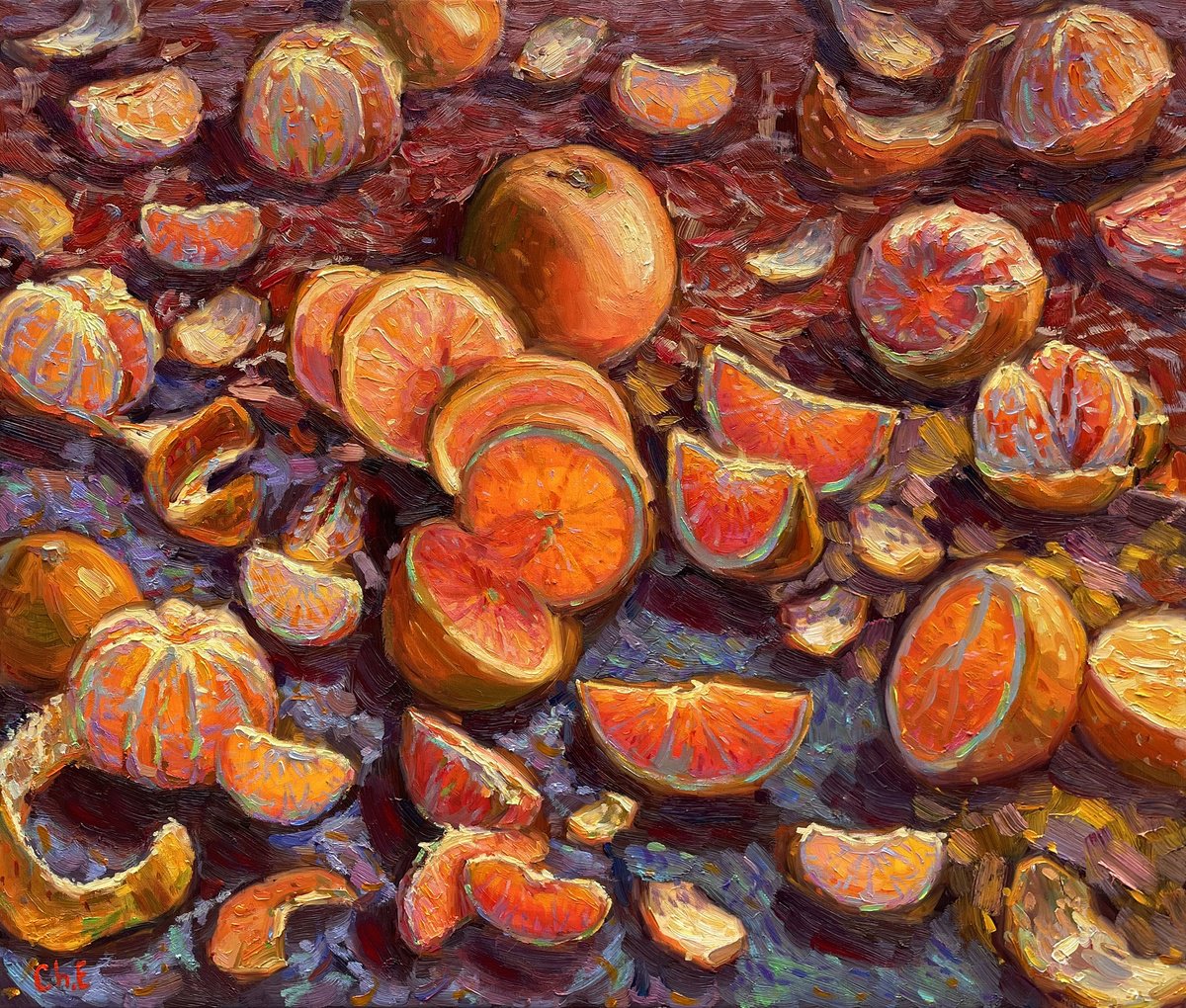 Tangerine By Evgeny Chernyakovsky, 31 X 27, Artwork For Sale On Artfinder