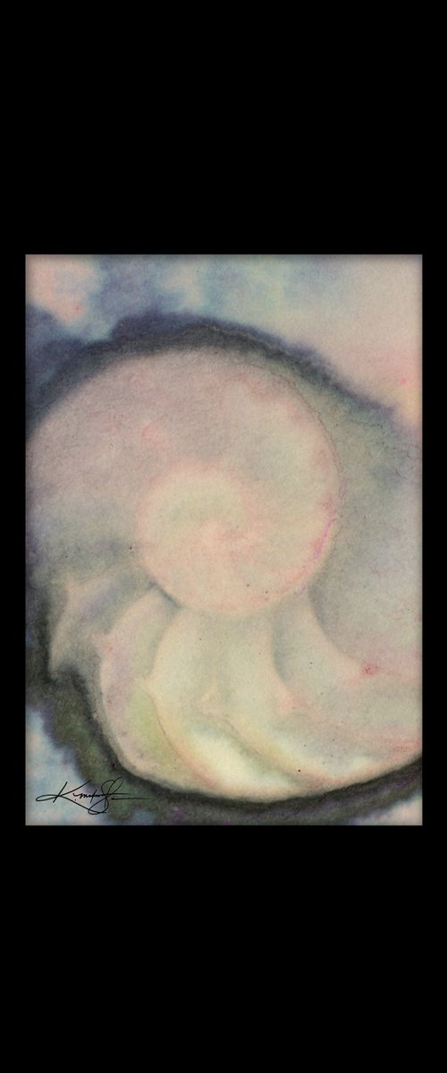 Nautilus Shell 2020-10 -  Mixed Media Sea Shell Painting by Kathy Morton Stanion by Kathy Morton Stanion
