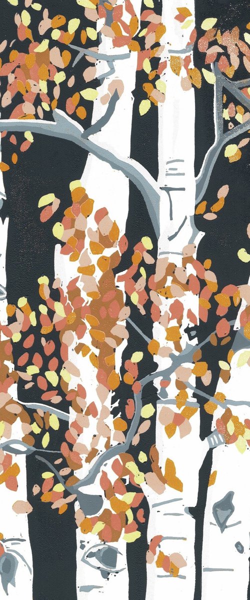 Autumn Birches by Joanne Spencer
