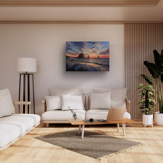 "Sunset on the Coast"