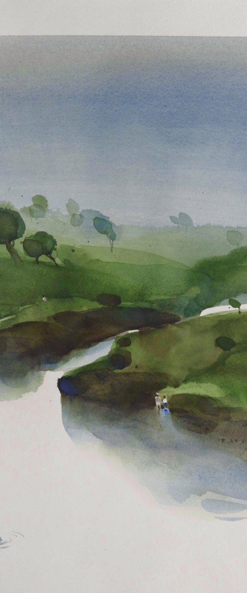 Row in, in the greens by Prashant Prabhu