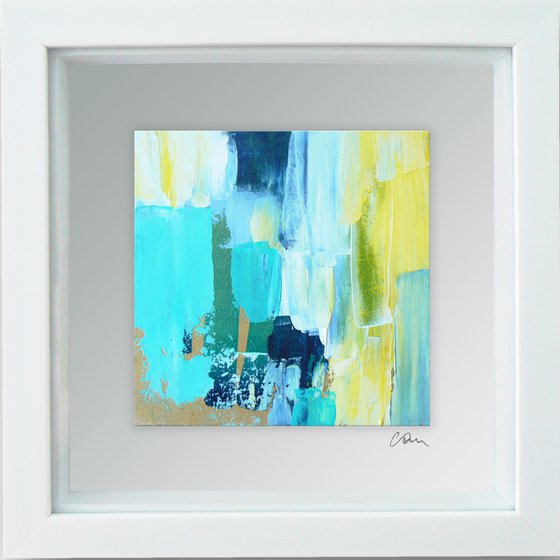 Framed ready to hang original abstract  - Deep water #11