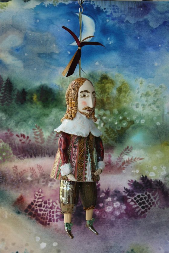 William the Author. From Midsummer Night's Dream Ceramic illustration project by Elya Yalonetski