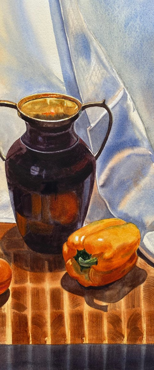 Still life with a vase by Alla Semenova