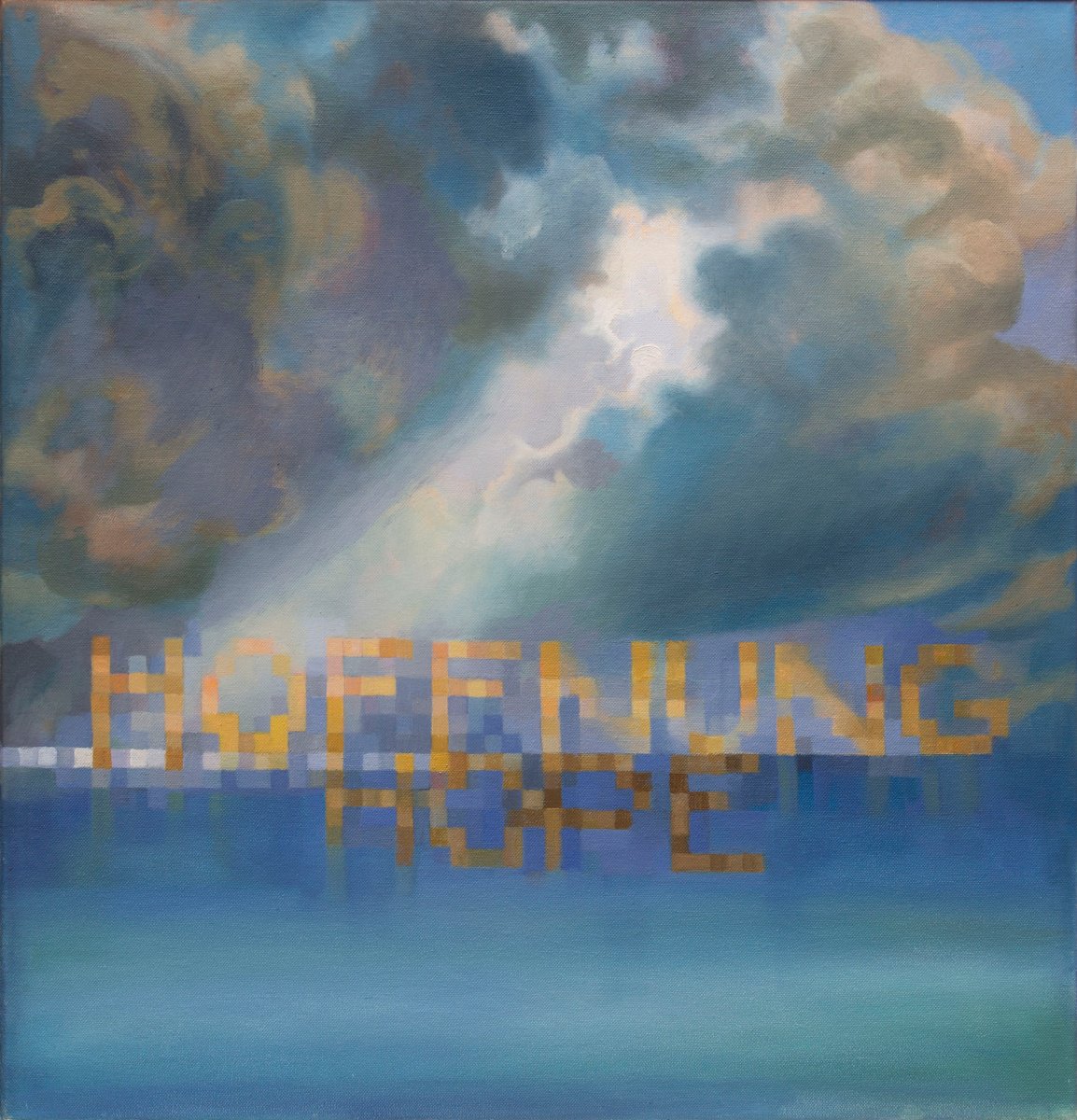 Expressive Oil Painting , Hope 2 By Yaroslav Kurbanov, 25 X 25, Artwork For Sale On Artfinder