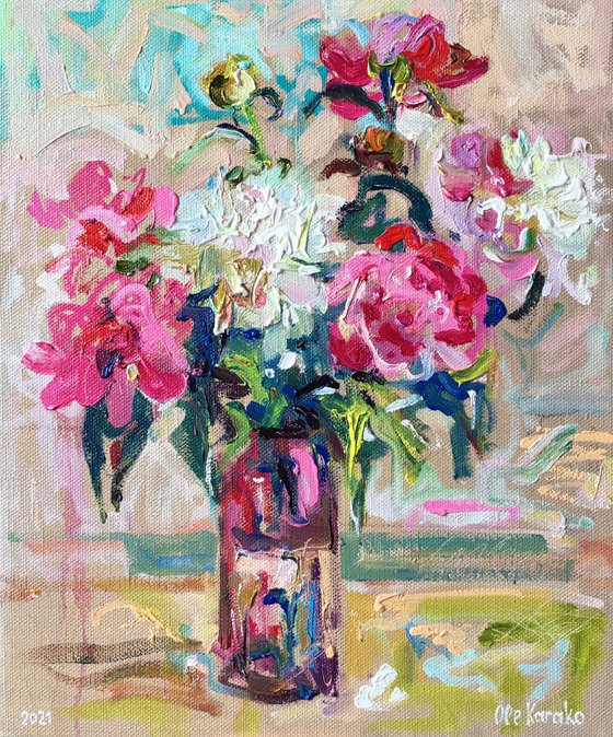 Peonies in a Vase