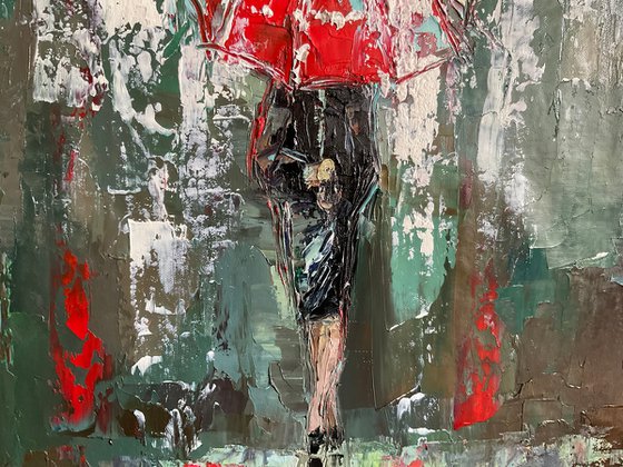 Red umbrella
