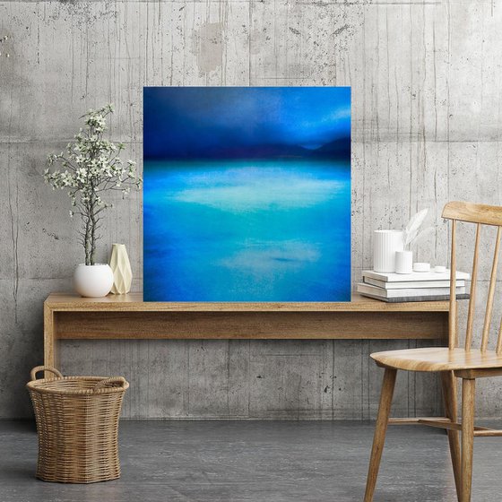 Blue Hills of Harris  - Extra large abstract canvas