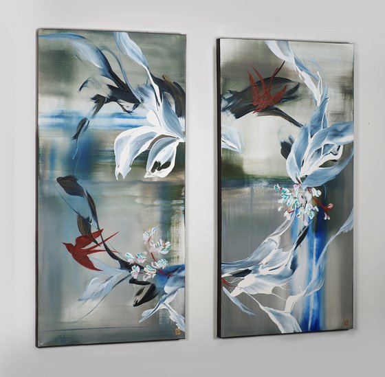 Where Swallows Dance Diptych