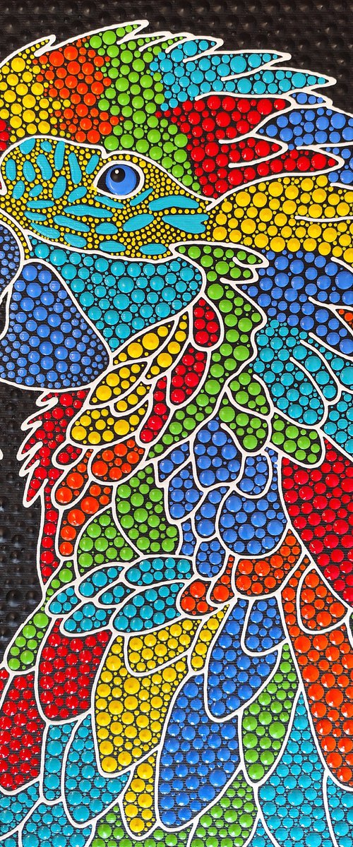 Rainbow Macaw by Oxana Lazari