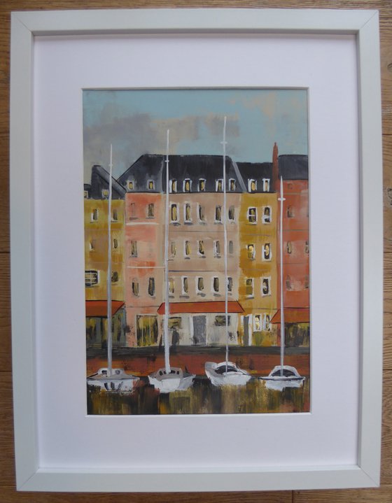 Honfleur, evening moorings