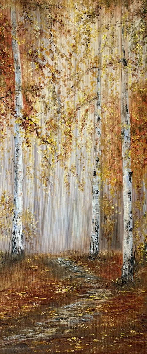 Birch Path by Tanja Frost