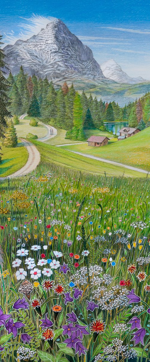 Eiger in Spring by Graham McKenzie-Smith
