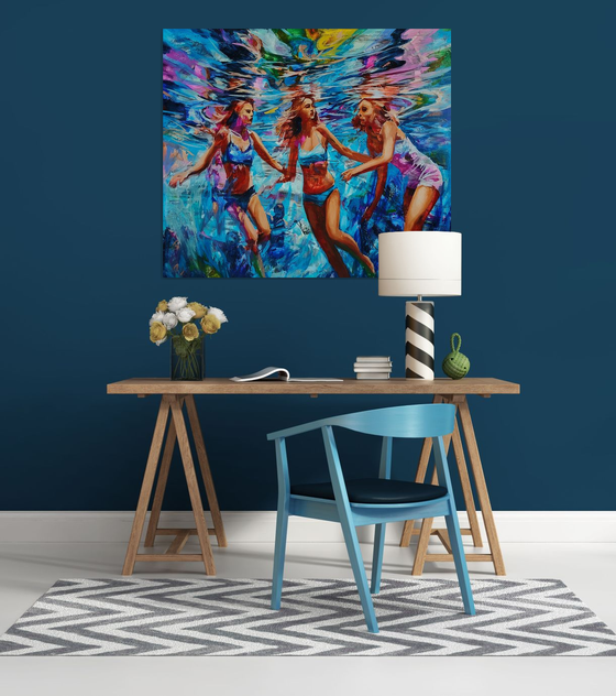 Floating silhouettes