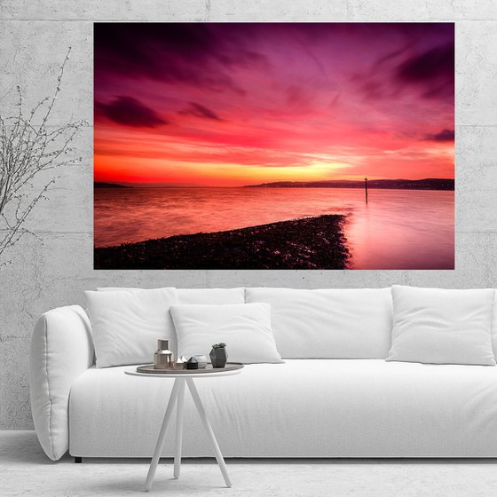 Vibrant Red Sunset