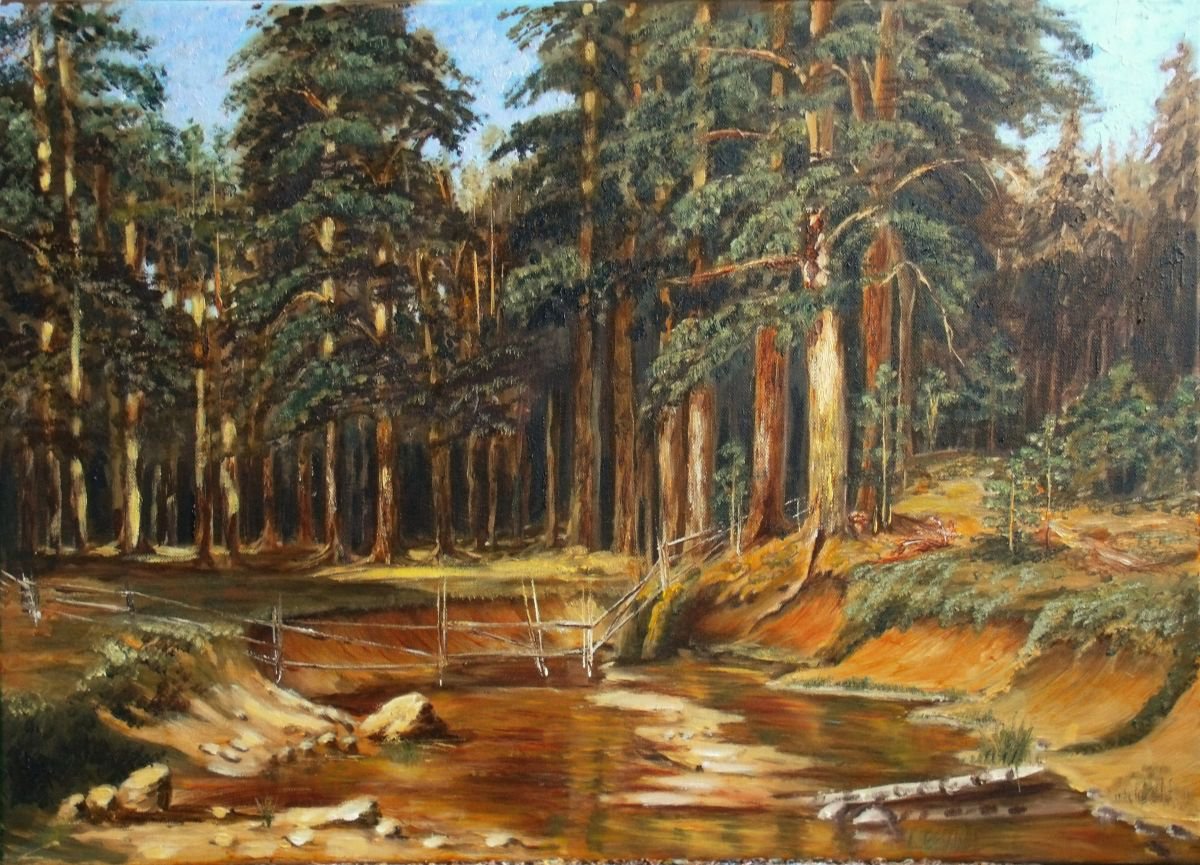 Photorealistic Oil Painting , Mast Tree Grow By Elena Sokolova, 28 X 20, Artwork For Sale On Artfinder