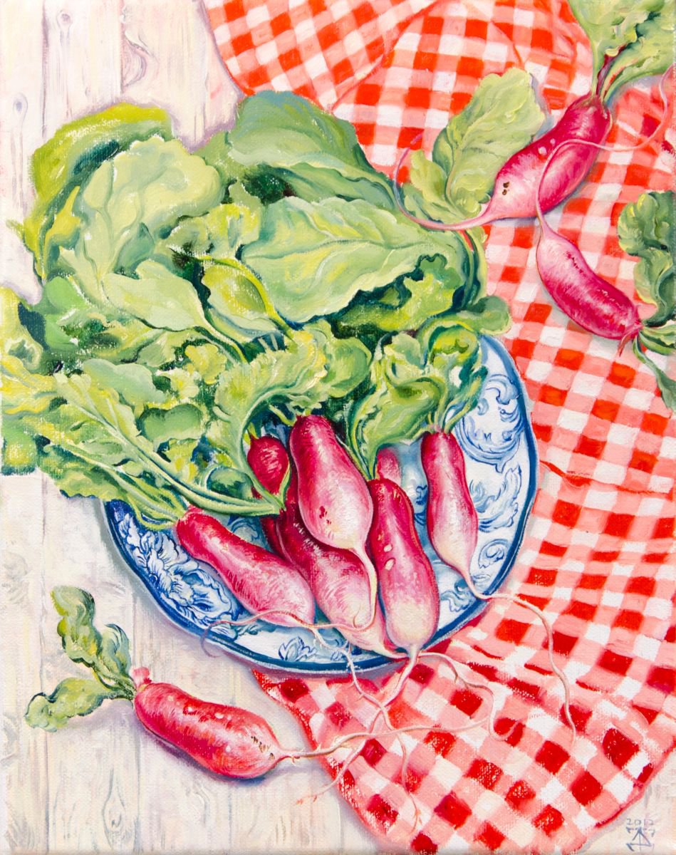 Still life with radish by Daria Galinski