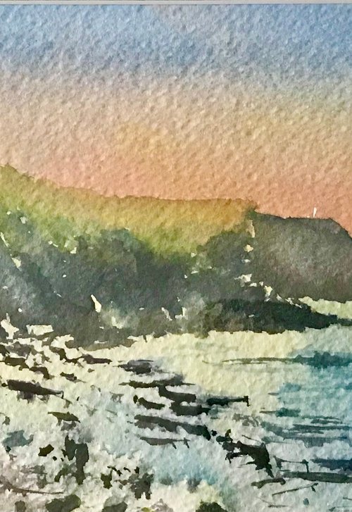 Dunraven bay sunset by Vicki Washbourne