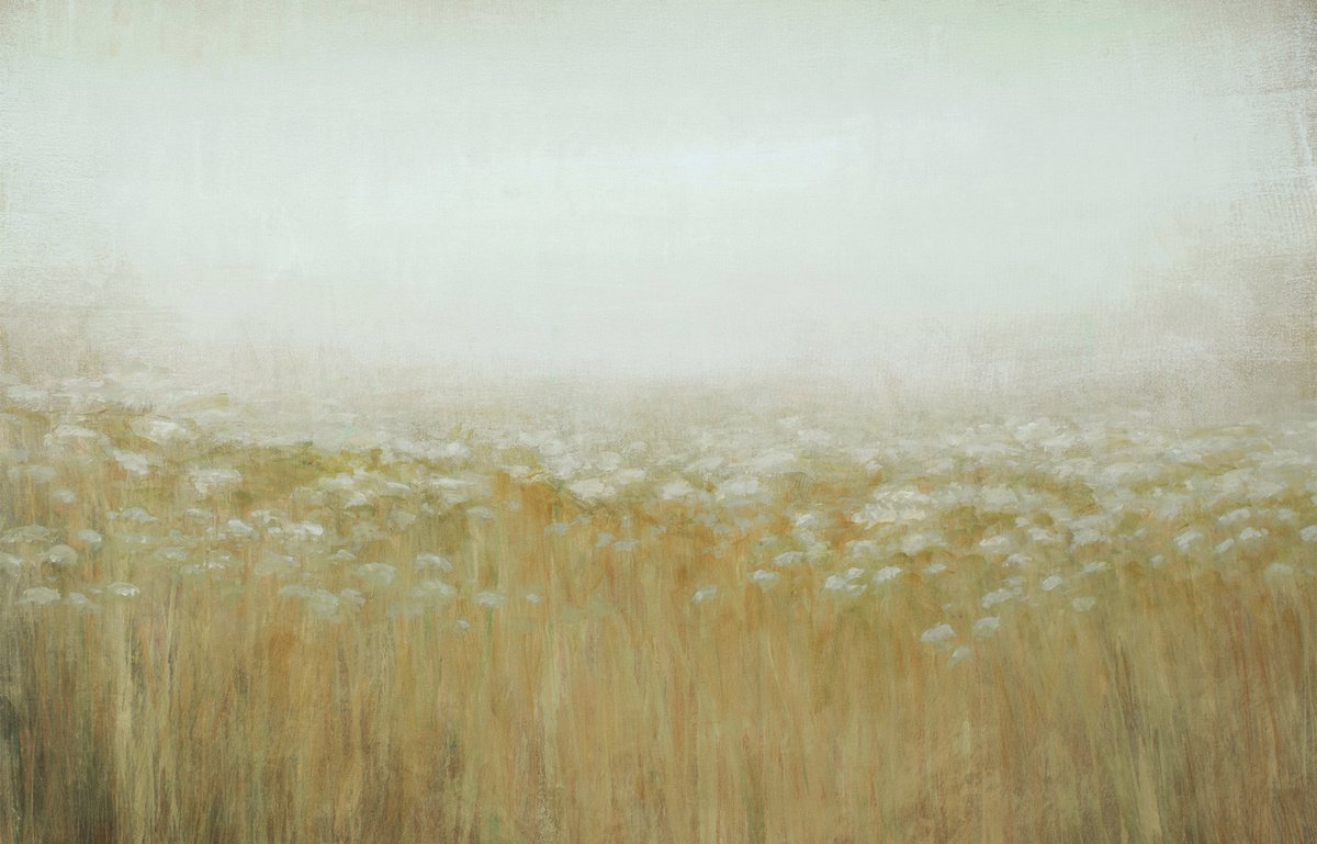 Golden Field 210710, minimalist abstract earth tones by Don Bishop