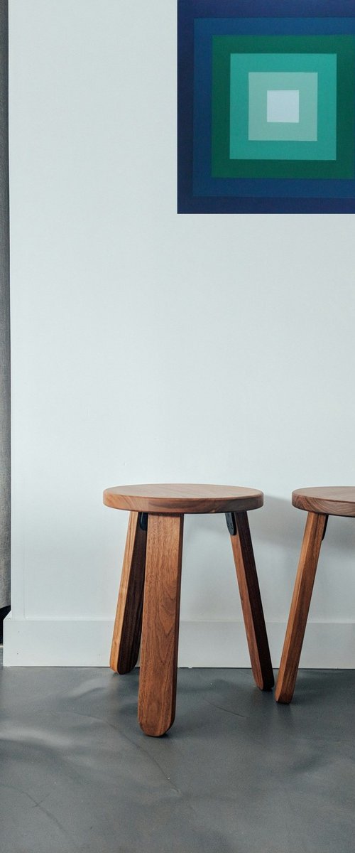 Concentric Squares - Blue Green by Paper Draper