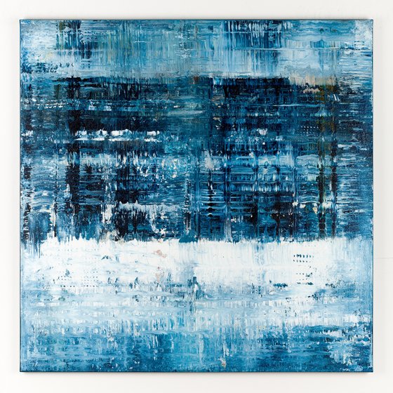 Blue abstract painting CK312