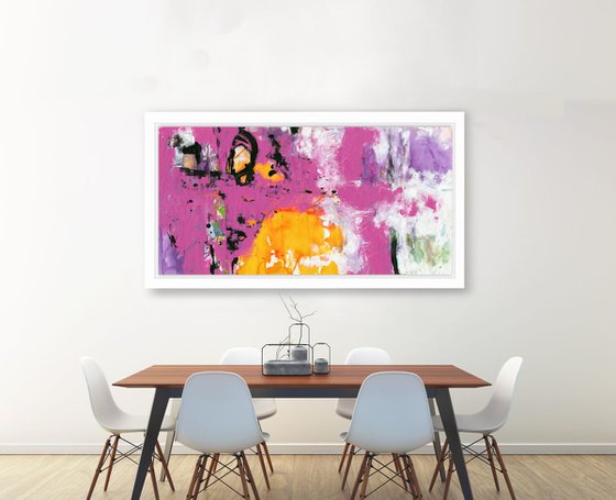 Time To Dance 2 - Abstract Mixed Media Painting by Kathy Morton Stanion, Modern Home decor, restaurant art