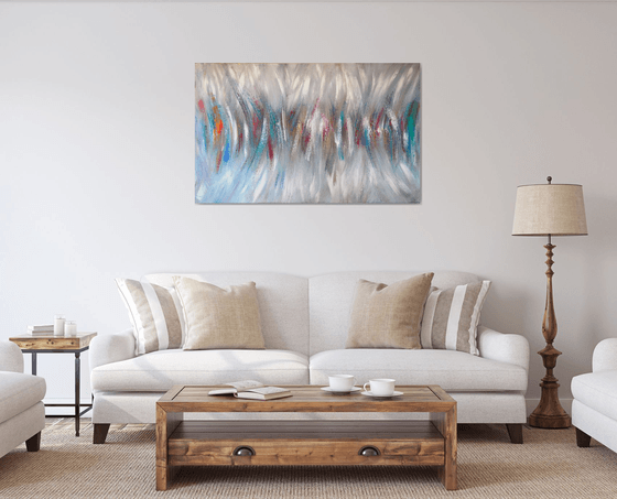 The Place - Abstract Original Painting On XXL Deep Edge Canvas Ready To Hang