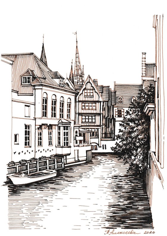 The Dijver Canal in Bruges