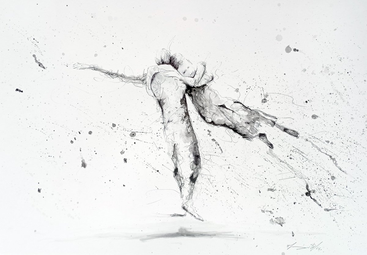 Urban And Pop Ink Drawing , 2 Universes By Maurizio Puglisi, 23 X 17, Artwork For Sale On Artfinder