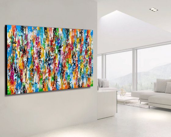 Pure Joy - XL LARGE,  TEXTURED ABSTRACT ART – EXPRESSIONS OF ENERGY AND LIGHT. READY TO HANG!