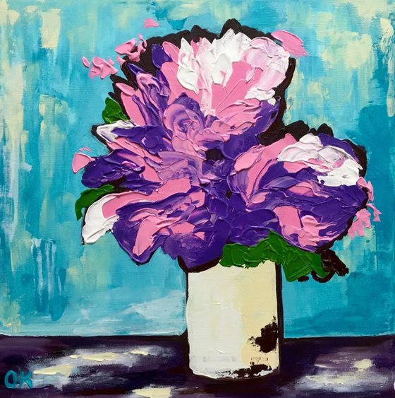 BOUQUET OF Abstract Peonies