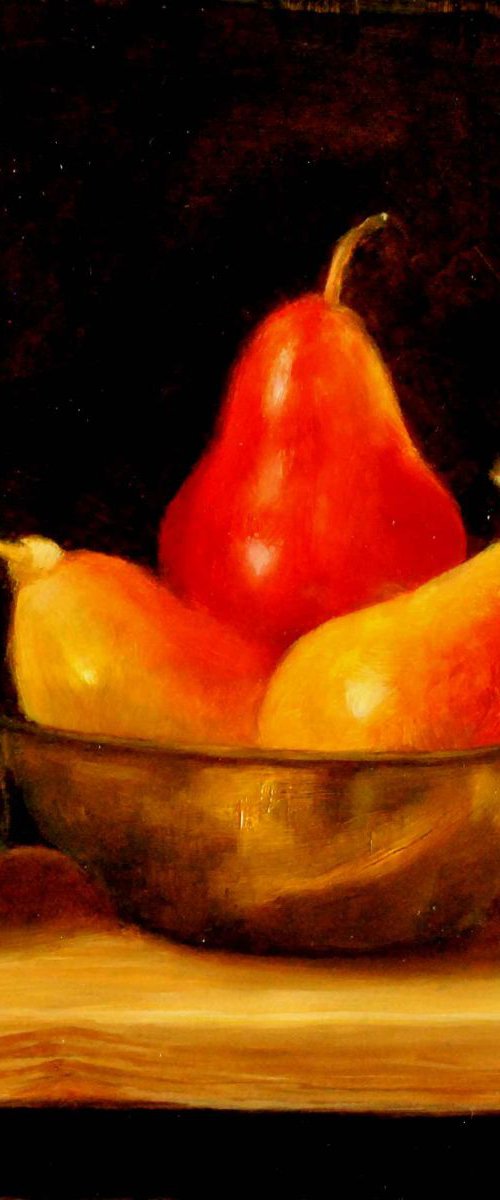 Pears in a bowl by Daniela Roughsedge
