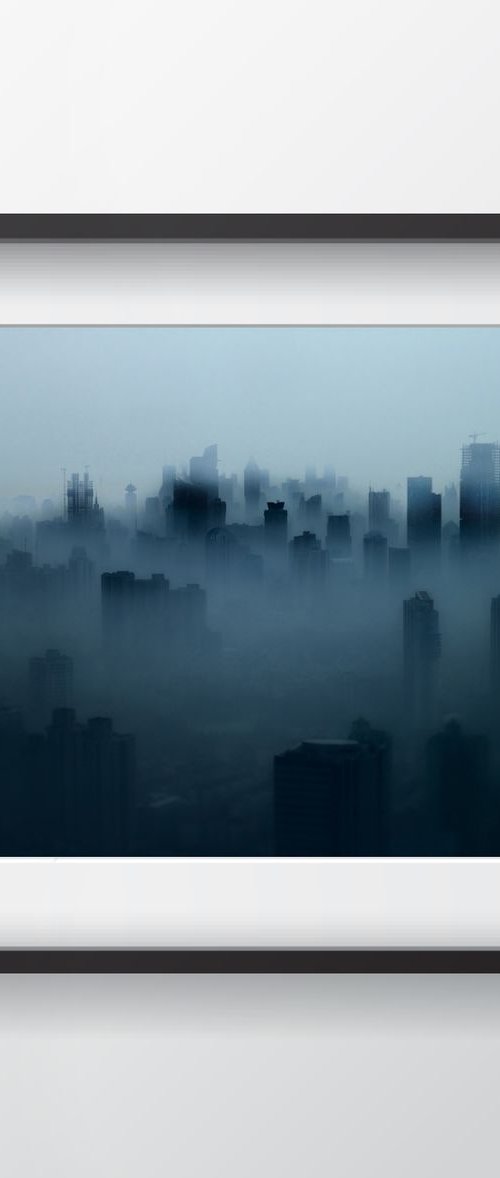 Shanghai Fog (Framed) Limited Edition 6/20 by Serge Horta