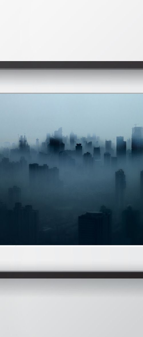 Shanghai Fog (Framed) by Serge Horta