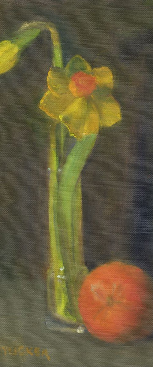 Daffodils and Orange by Elizabeth B. Tucker