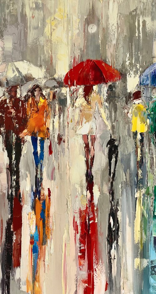 London Morning Rush by Ewa Czarniecka