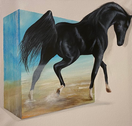 Action.3D Horse. Eka Peradze Art