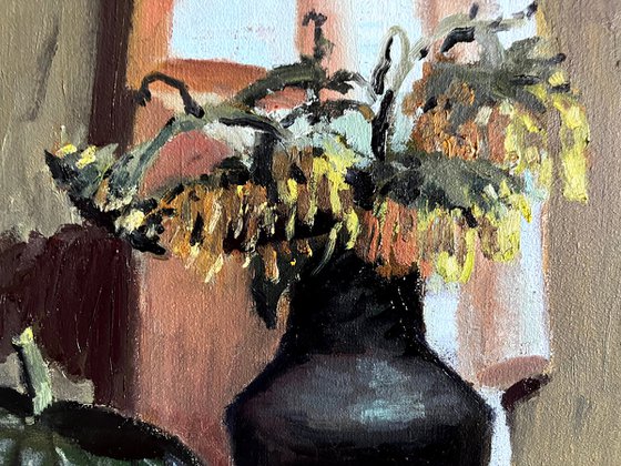 Still life with pumpkins